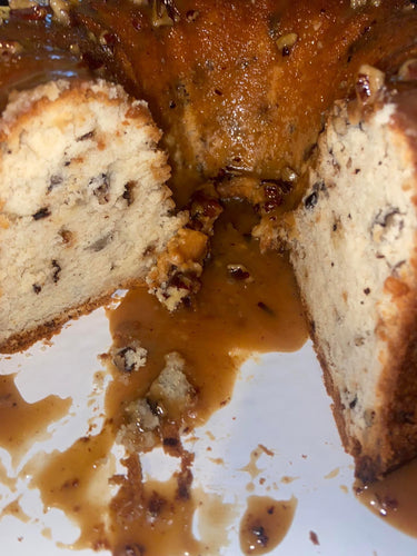 Buttered Pecan Toffee Pound Cake