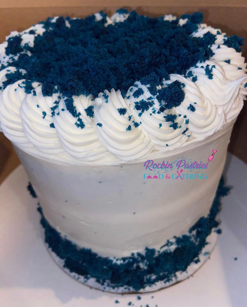 How To Make A Blue Velvet Naked Cake - Cake Journal